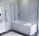 Душова шторка для ванни 80х140 см, роспашна з нерухомою стінкою AM.PM WU90BS-D3W5-140CT Gem WU90BS-D3W5-140CT