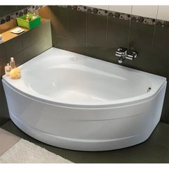 5534000 SUPERO Ванна асиметрична 145x85 см, злив справа, колір білий, в комплекті з ніжками SN14 (1 сорт) 499476